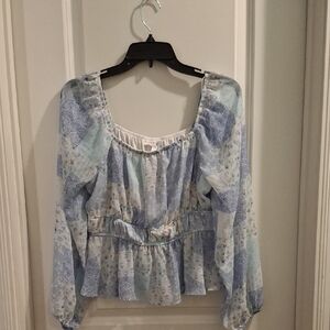 Pink Rose Top Size L